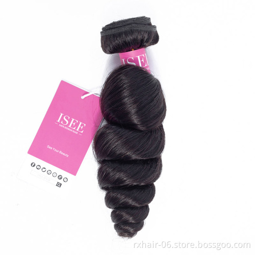 9A Virgin Human Hair Cheveux Indien, High Quality Perruques De Cheveux, Wholesale Super Soft Loose Wave Human Hair Bundles